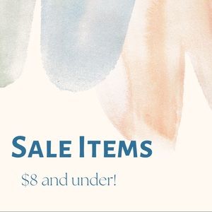 Sale items! $8 and under!
